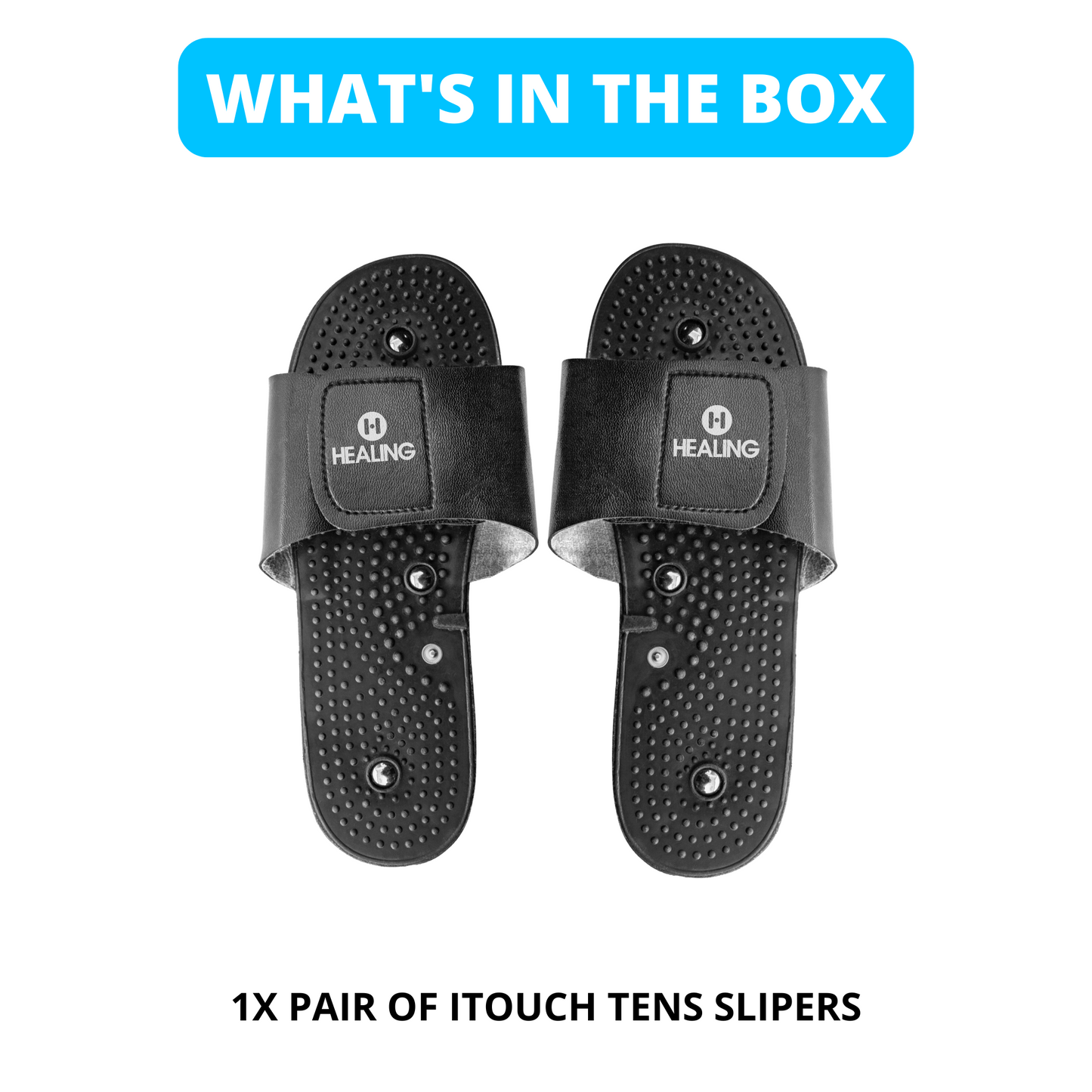 Foot Reflexology Slippers - For TENS Units