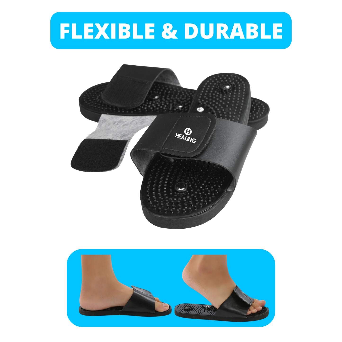 Foot Reflexology Slippers - For TENS Units