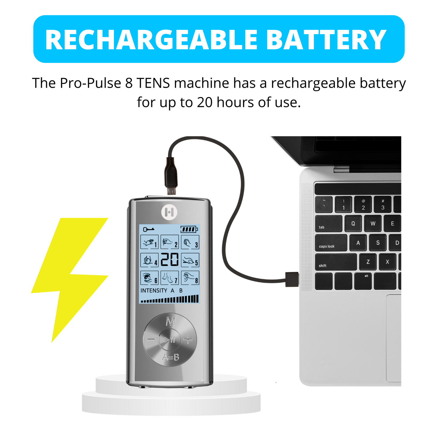 Pro-Pulse 8 Giftbox: Rechargeable TENS Device with 8 Modes for Ultimate Pain Relief!