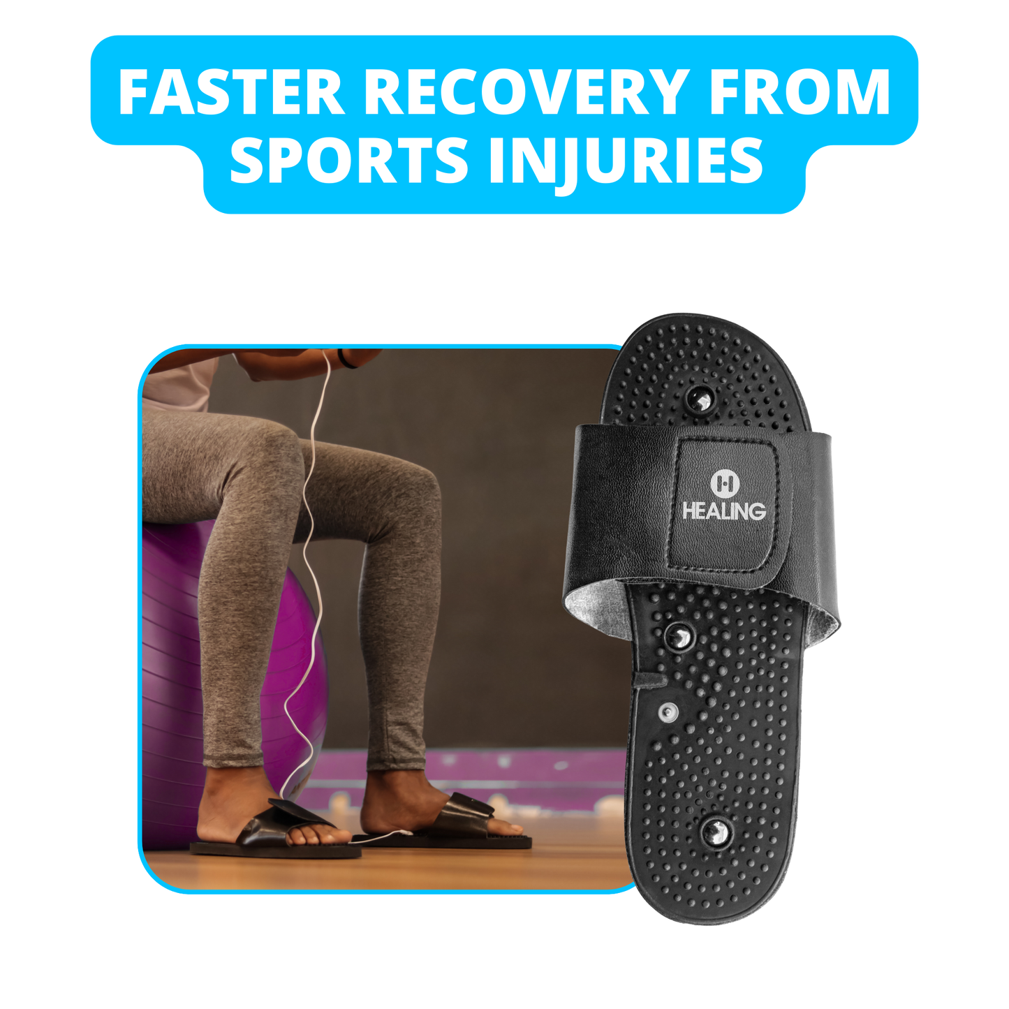 Foot Reflexology Slippers - For TENS Units