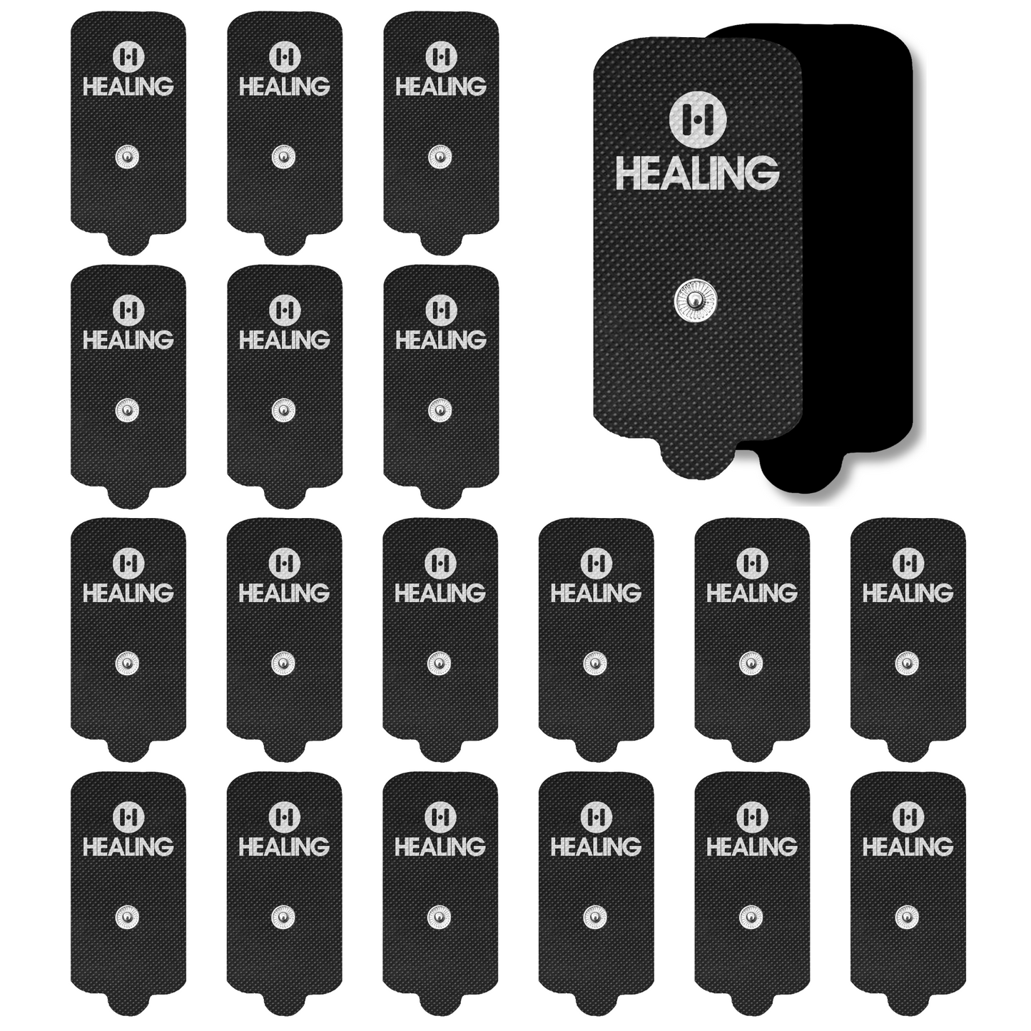(10 Pair / 20 Pcs)Extra Large-Size Replacement TENS Unit Electrode Pads