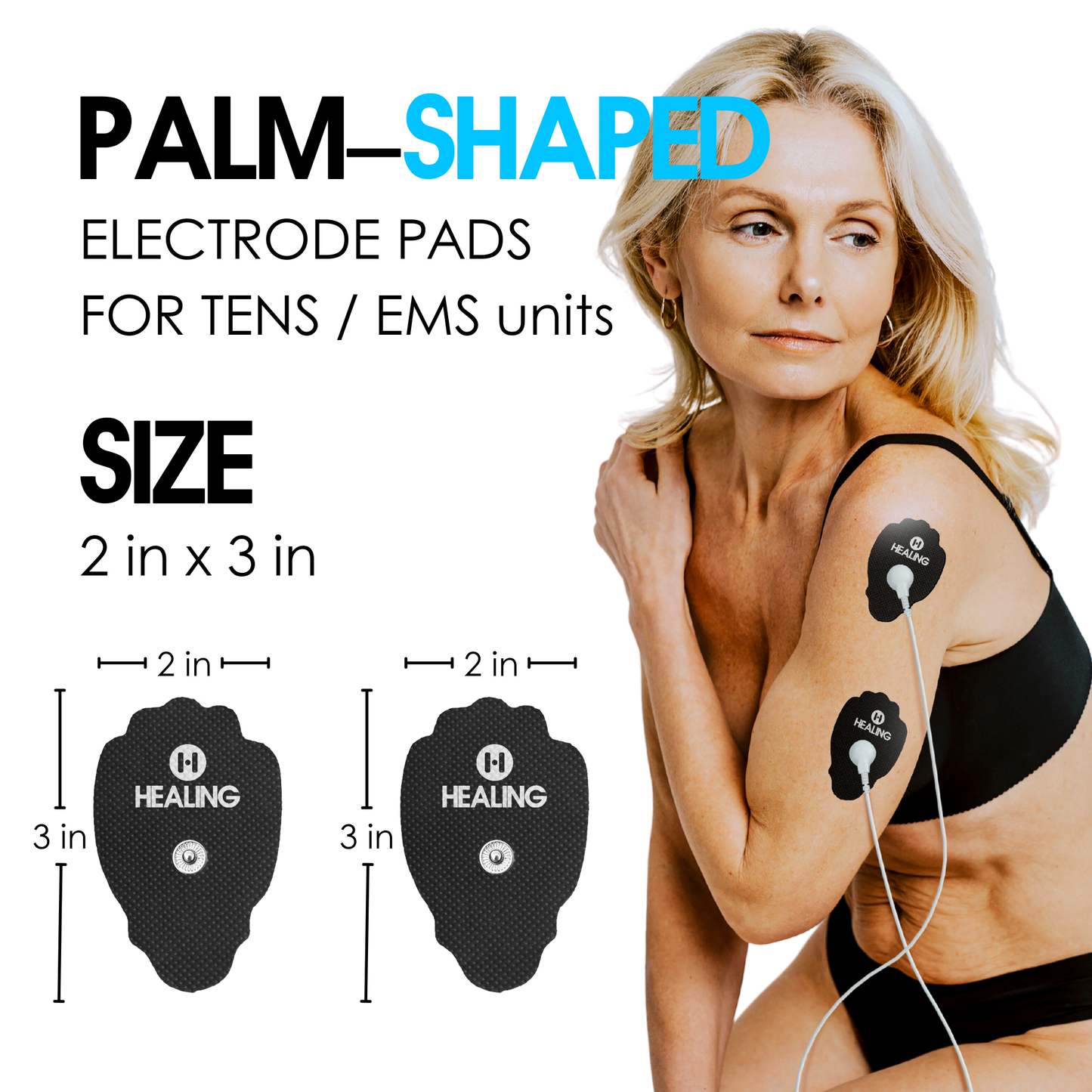 Large-Size Replacement TENS Unit Electrode Pads